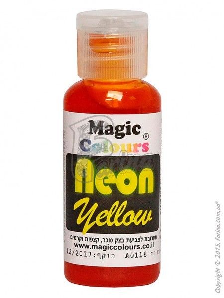 Неоновый универсальный краситель Magic Colours NEON  32 гр-Неоновый Желтый< фото цена